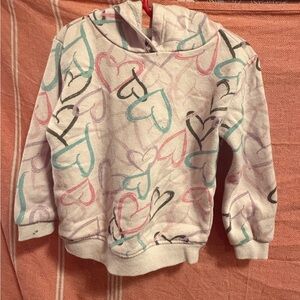 Heart Patterned Hoodie